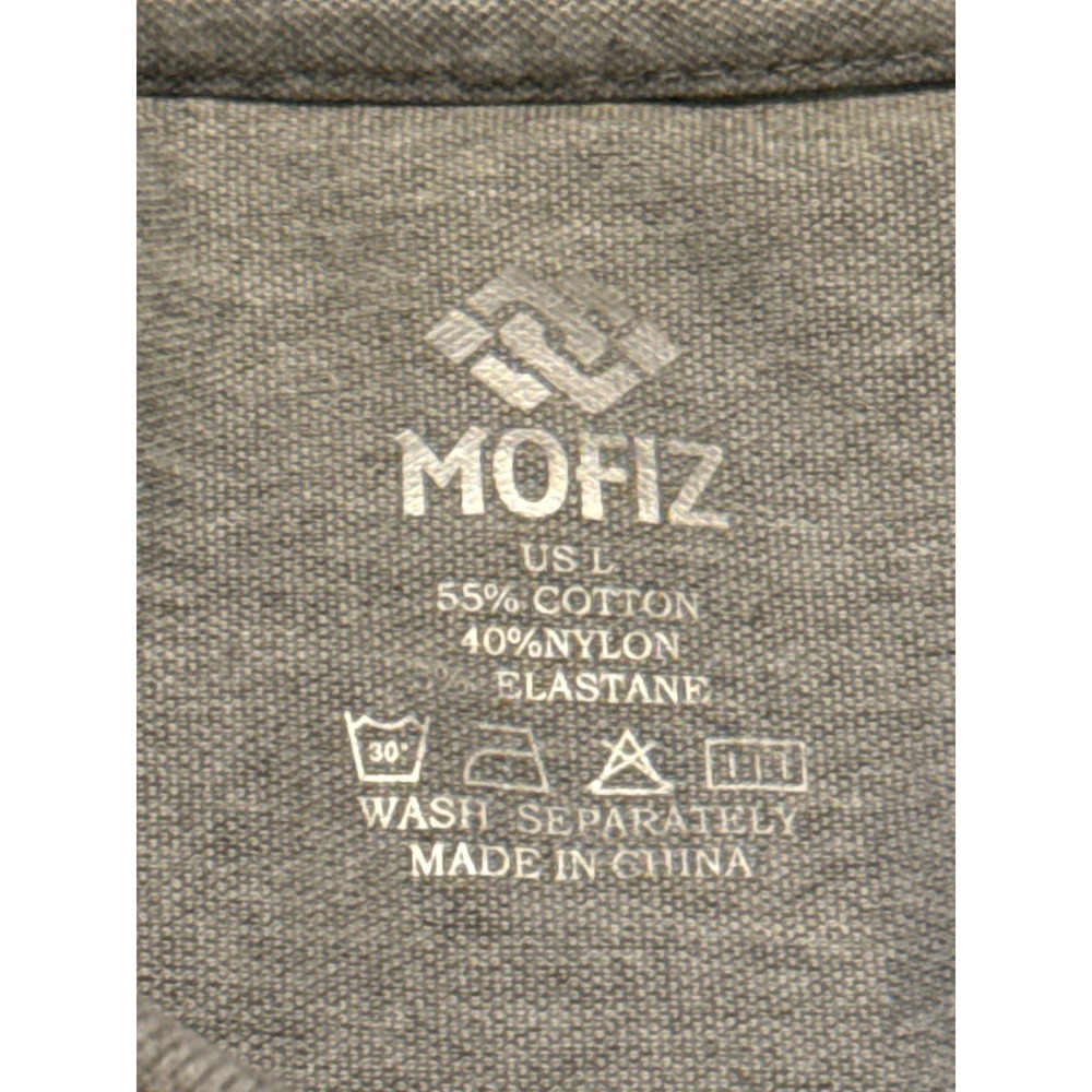 MoFiz Women Heather Gray Sleeveless Polo Dress Quarter Zip Golf Tennis Size L - Picture 4 of 4